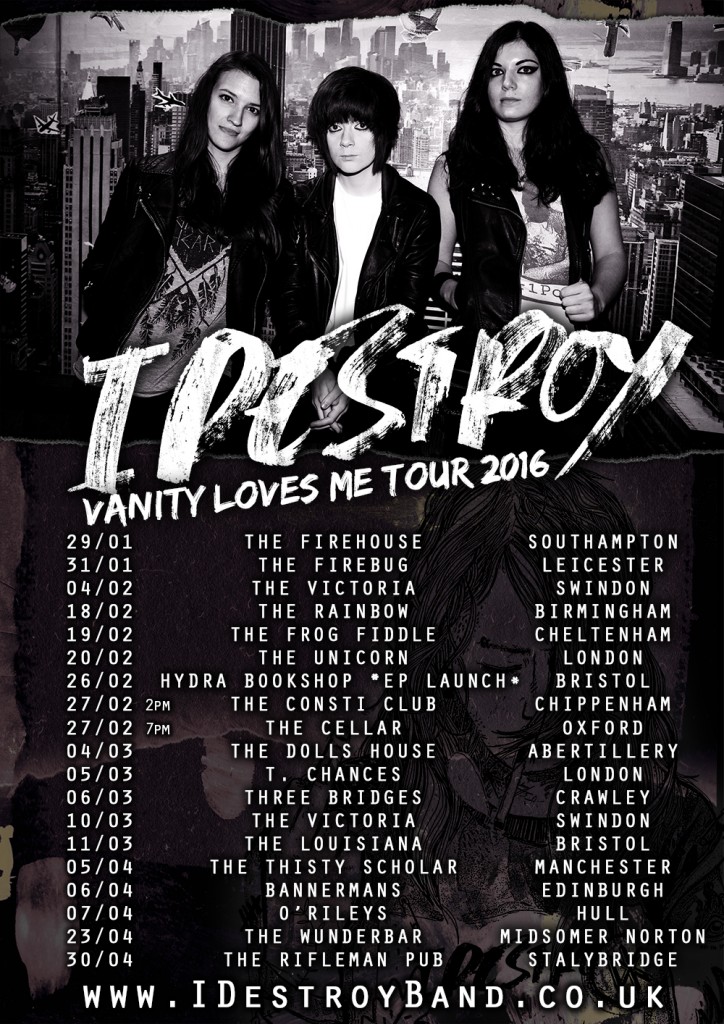 vanity loves me tour IDestroy